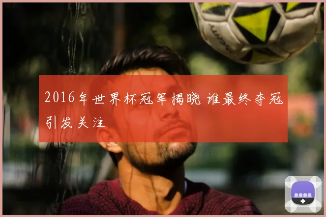 2016年世界杯冠军揭晓 谁最终夺冠引发关注