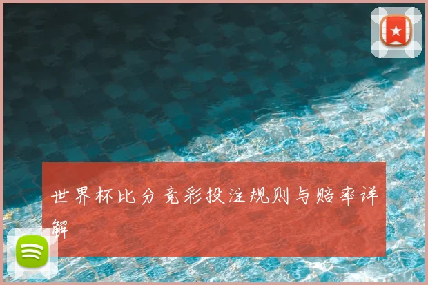 世界杯比分竞彩投注规则与赔率详解